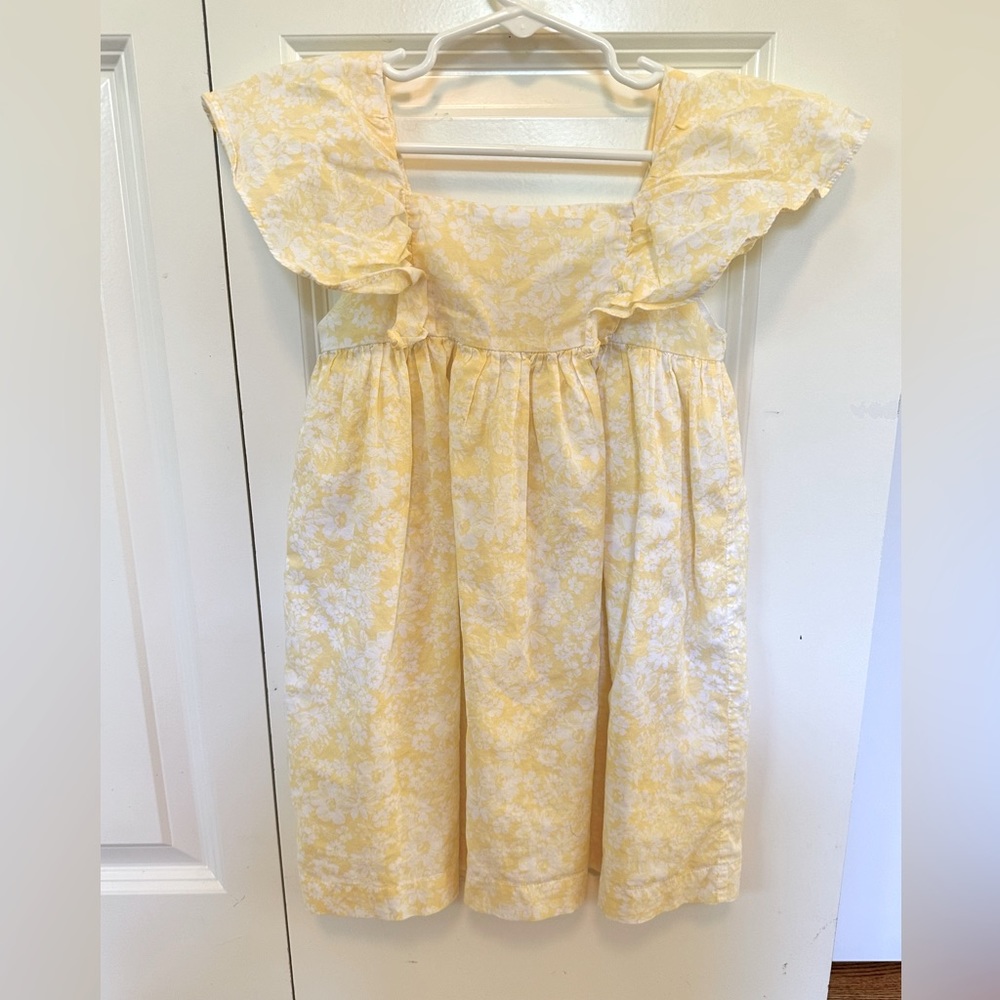 Pretty Yellow and White Floral print dress by Edgehill Collection